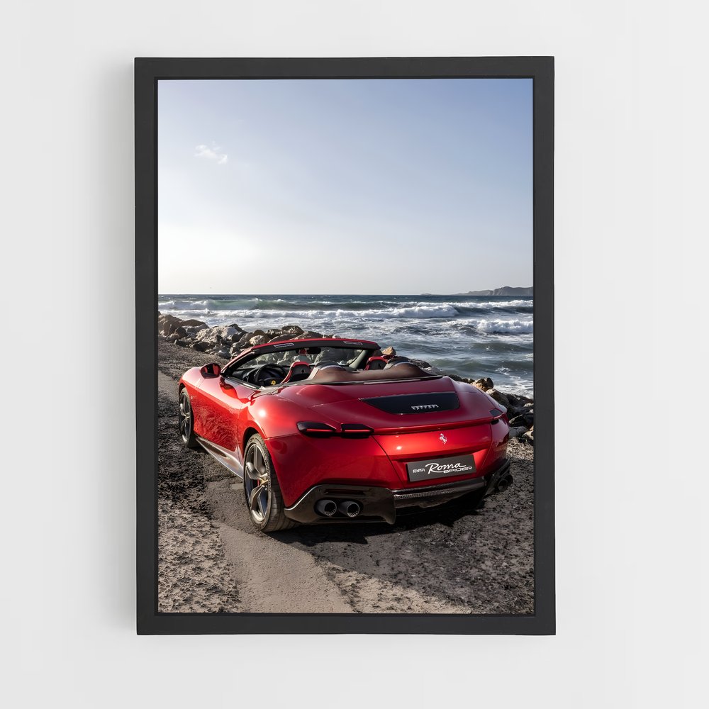 Poster Ferrari Spyder (vue 2)
